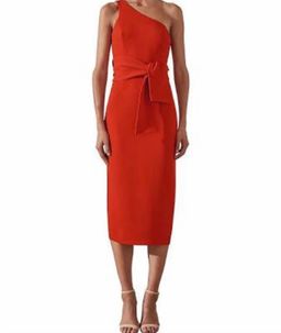 Shona Joy Bryant One Shoulder Red Mini Sz 6 for rent on The Volte - image 2