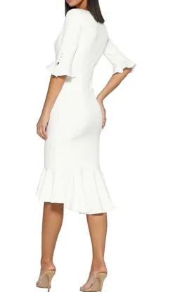 Elle Zeitoune Richard Dress White Size 10 for rent on The Volte - image 2