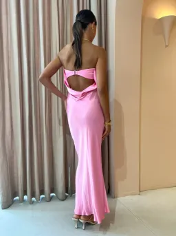 Bec + Bridge Moon Dance Strapless Midi Dress Candy Pink Size 12 for rent on The Volte - image 2