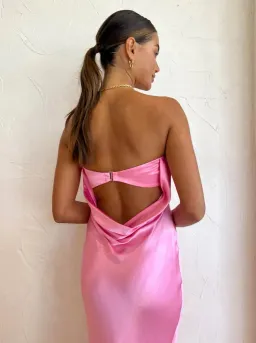 Bec + Bridge Moon Dance Strapless Midi Dress Candy Pink Size 12 for rent on The Volte - image 6