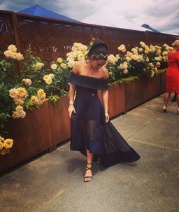 Bronx And Banco Tulip Dress Navy Size 6 for rent on The Volte - image 2