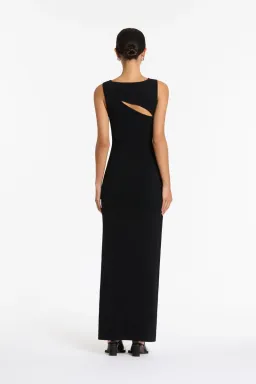 Sir The Label Nadja Cut Out Maxi Dress Black Size 6 for rent on The Volte - image 3