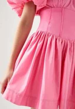 Aje Gianna Puff Sleeve Mini Dress Pink Size 10 / M for rent on The Volte - image 3