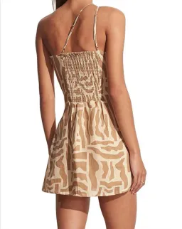 Faithfull the Brand Zippora Mini Dress Print Size 12 for rent on The Volte - image 3