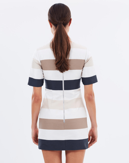 By Johnny Muted Stripe Tee Mini Dress Print Size 10 for rent on The Volte - image 3