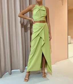 One Fell Swoop Review Skirt in Grass Size 8 for rent on The Volte - image 1