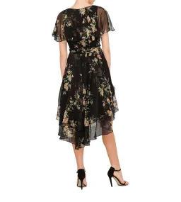 Zimmermann Maples Wrap Dress Black Bird Floral Size 0/AU 8 for rent on The Volte - image 4