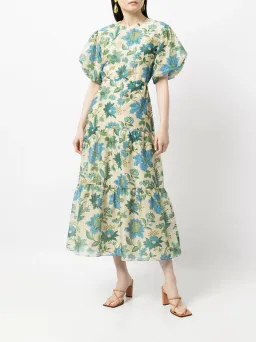 Sir the Label Celia Open Back Midi Dress Floral Size 6 for rent on The Volte - image 1