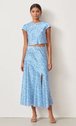 Bec & Bridge Alizee Top and Skirt Set Blue Size 10 for rent on The Volte - image 1