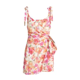 Sofia the Label Marni Mini Dress Pink Peach Floral Size XS / 6 for rent on The Volte - image 4