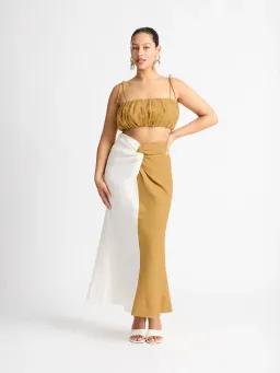 Sheike High Hopes Skirt & Crop Brown Size AU 10 for rent on The Volte - image 1