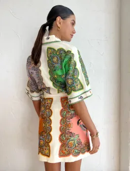 Alemais Trippy Troppo Mini Dress in Multi Size 8 for rent on The Volte - image 3