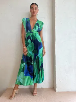 Lidee Gala Gown in Capri Green/Blue Size 8 for rent on The Volte - image 1