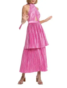 L'Idee Magnifique Midi Dress Pink Size 12 for rent on The Volte - image 2