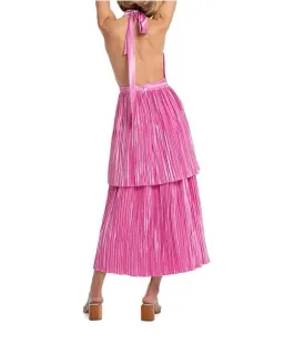 L'Idee Magnifique Midi Dress Pink Size 12 for rent on The Volte - image 5