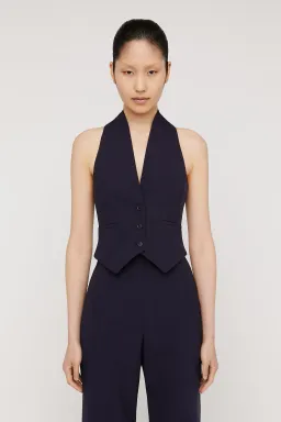 Scanlan Theodore Tailored Waistcoat & Pant Set Navy Size 4 for rent on The Volte - image 2
