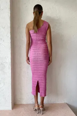 Lidee Gigi Smocking Gown in Hot Pink Size 10 for rent on The Volte - image 3
