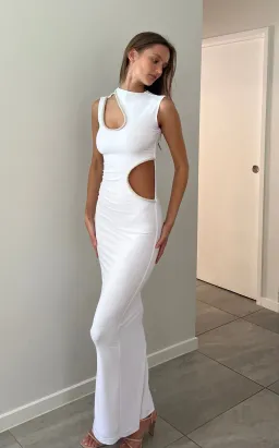 Ivona Skelo Vivia Dress White Size 6 for rent on The Volte - image 4