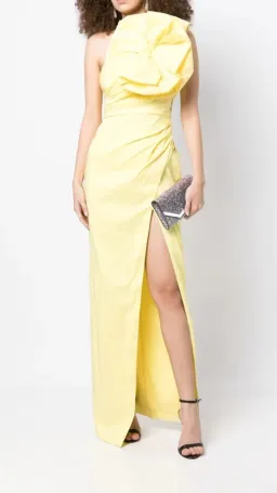 Rachel Gilbert Evana Gown Yellow Size 3/AU12 for rent on The Volte - image 2