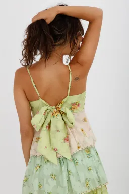 Alemais Clementine Tiered Maxi Dress Multi Floral Size 10 for rent on The Volte - image 3