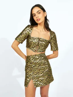 Alice McCall Night Cat Top Gold Size AU 6 for rent on The Volte - image 2