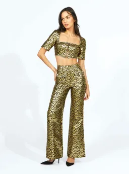 Alice McCall The Night Cat Pant Gold Size AU 6 for rent on The Volte - image 4