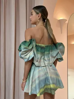 Acler Cumberland Dress Green Size AU 8  for rent on The Volte - image 3