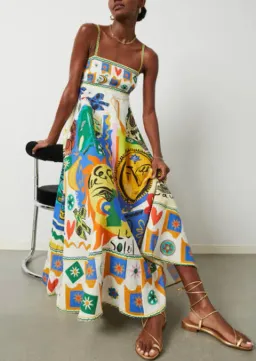 Alemais Soleil Sundress Cream Size AU 10 for rent on The Volte - image 3