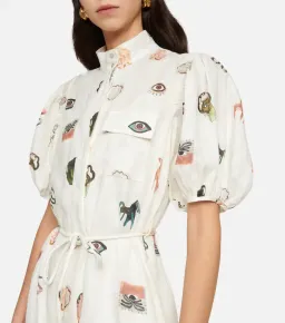 Alemais Hera Midi Shirt Dress Print Size 14 for rent on The Volte - image 2