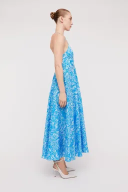 Scanlan Theodore Cotton Ocean Shoestring Dress Blue/Print Size 10  for rent on The Volte - image 2