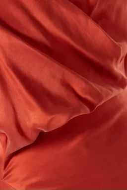 One Fell Swoop Muse Asymmetric Midi Dress in Burnt Orange Size 6 for rent on The Volte - image 4