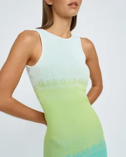 By Johnny Amina Ombré Knit Midi Dress Multi Size 10 / M for rent on The Volte - image 4