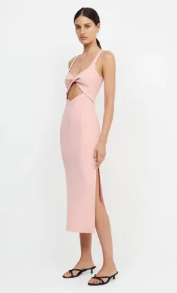 Bec & Bridge Joelle Cut Out Detail Midi Dress in Guava Pink Size 6 for rent on The Volte - image 3