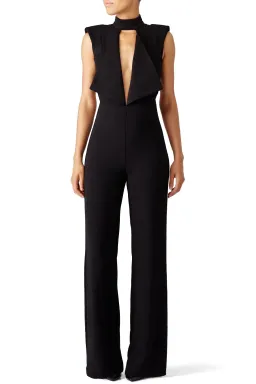 MISHA Justine Pantsuit Black Size 8/S  for rent on The Volte - image 1
