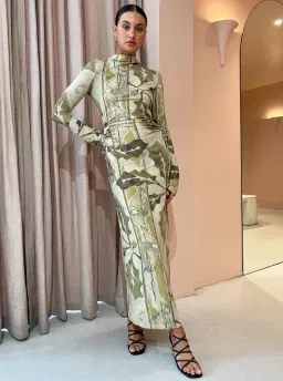 Camilla and Marc Kyha Midi Dress Print Size 8 for rent on The Volte - image 1