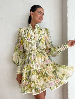 Alemais Eden Mini Dress Floral Size 8 for rent on The Volte - image 3