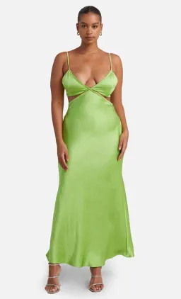 Bec and Bridge Veronique Maxi Dress Lime Green Size 8 for rent on The Volte - image 4