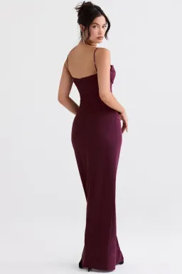 House of CB Lani Corset Maxi Dress Merlot Size S / Au 8 for rent on The Volte - image 3