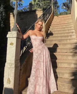 House Of CB Seren Corset Lace Dress Pink Size S / AU 8  for rent on The Volte - image 4