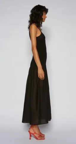 Scanlan Theodore Cotton Bralette Midi Dress Black Size 8 / S for rent on The Volte - image 3