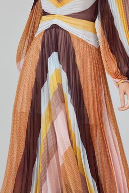 Acler Astone Midi Dress Print Size 6 for rent on The Volte - image 2