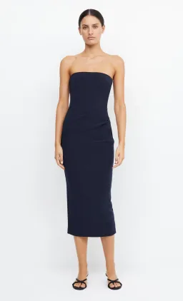 Bec & Bridge Be Mine Strapless Midi Dress Ink Size 12  for rent on The Volte - image 1