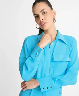 Sheike Republic Set Shirt & Shorts Set Blue Size 8  for rent on The Volte - image 2