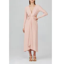 Acler Brighton Midi Dress Pink Size AU 12 for rent on The Volte - image 1