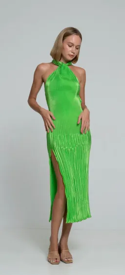L'Idee Klum Gown Neon Lime Green Size AU 8 for rent on The Volte - image 2