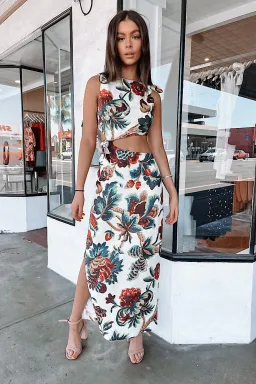 Sir the Label Ambroise Knot Dress Print Size 3/AU 12 for rent on The Volte - image 2