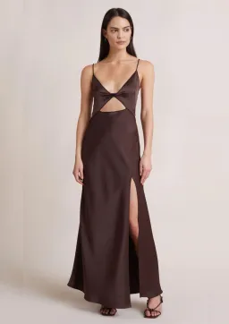 Bec & Bridge Hazel Maxi Dress Chocolate Size 8 for rent on The Volte - image 1