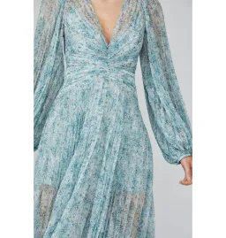 Acler Astone Midi Dress Blue Size AU 12 for rent on The Volte - image 3