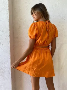 New Romantics Lavender Mist Mini Dress in Marigold Size 6 for rent on The Volte - image 4