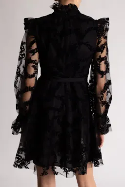 Zimmermann Mesh Mini Dress Black Size 8 for rent on The Volte - image 2